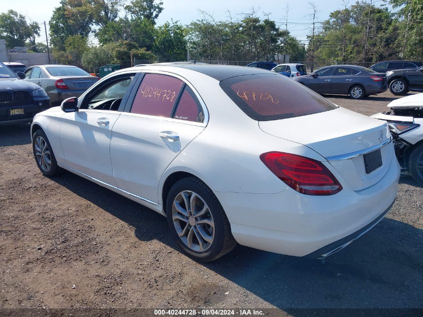 2015 Mercedes-Benz C 300 4Matic VIN: 55SWF4KB1FU052065 Lot: 40244728