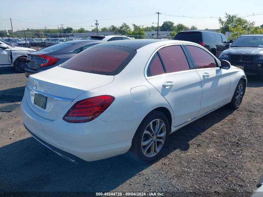 2015 Mercedes-Benz C 300 4Matic VIN: 55SWF4KB1FU052065 Lot: 40244728