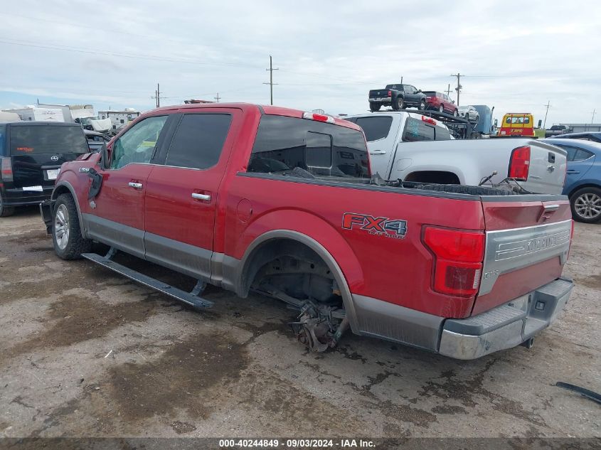 2020 Ford F-150 King Ranch VIN: 1FTEW1E54LFB73603 Lot: 40244849