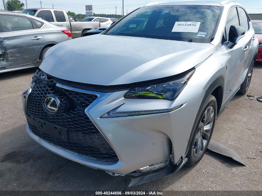 2016 Lexus Nx 200T F Sport VIN: JTJYARBZ2G2046599 Lot: 40244856