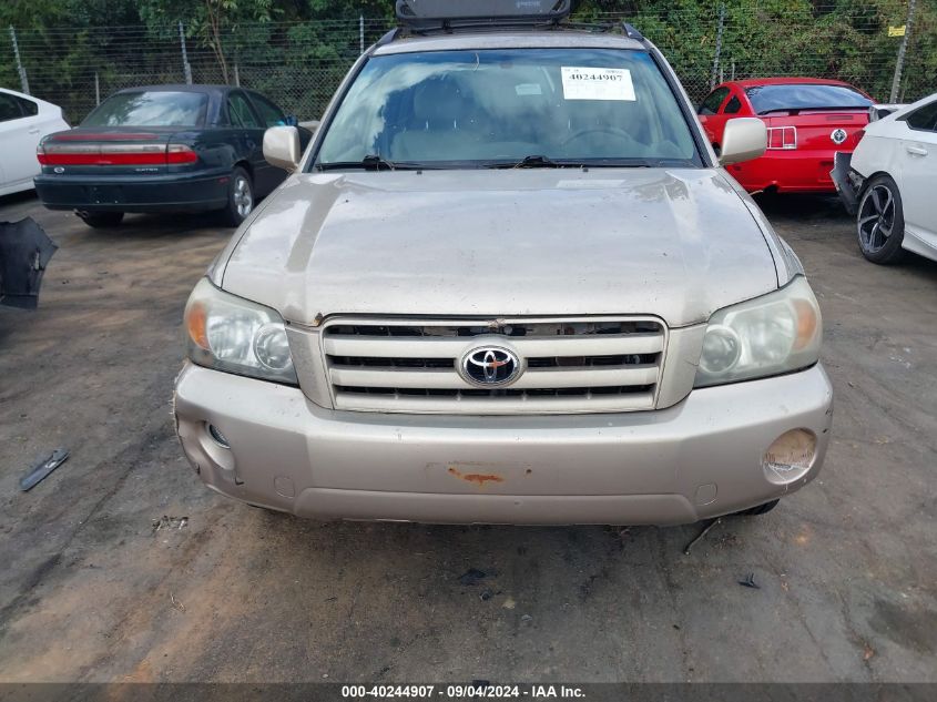 2004 Toyota Highlander Limited V6 VIN: JTEEP21A640036085 Lot: 40244907