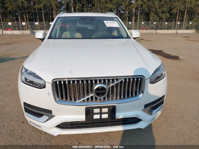 2021 Volvo Xc90 Recharge Plug-In Hybrid T8 Inscription 7 Passenger VIN: YV4BR0CLXM1701159 Lot: 40244927