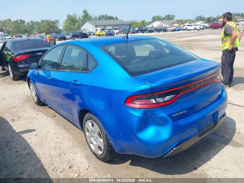 2015 Dodge Dart Se VIN: 1C3CDFAAXFD276218 Lot: 40244974