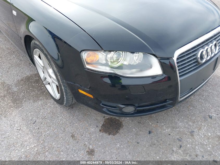 2007 Audi A4 2.0T VIN: WAUDF48H47K022046 Lot: 40244979