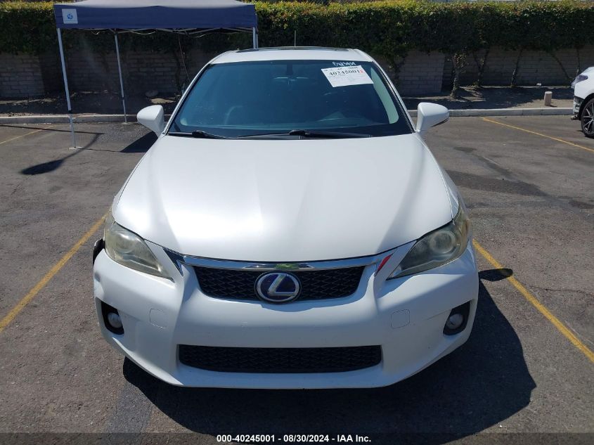 2012 Lexus Ct 200H Premium VIN: JTHKD5BHXC2082226 Lot: 40245001