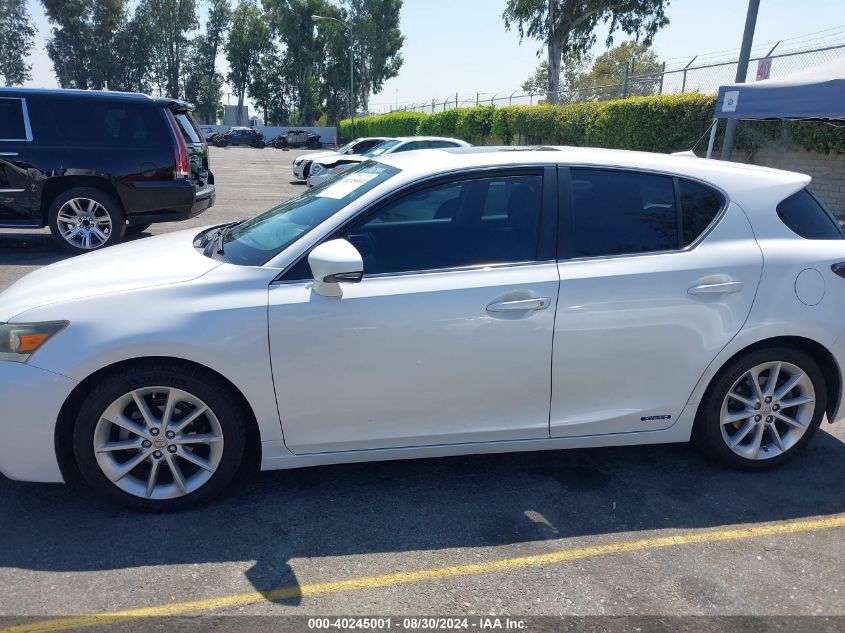 2012 Lexus Ct 200H Premium VIN: JTHKD5BHXC2082226 Lot: 40245001