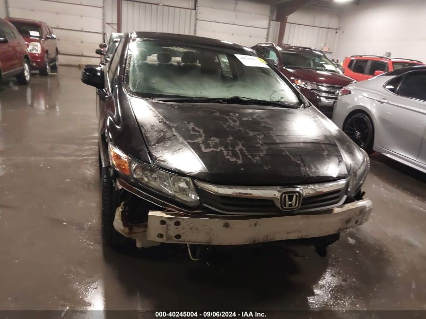 2012 Honda Civic Lx VIN: 2HGFB2F5XCH328059 Lot: 40245004