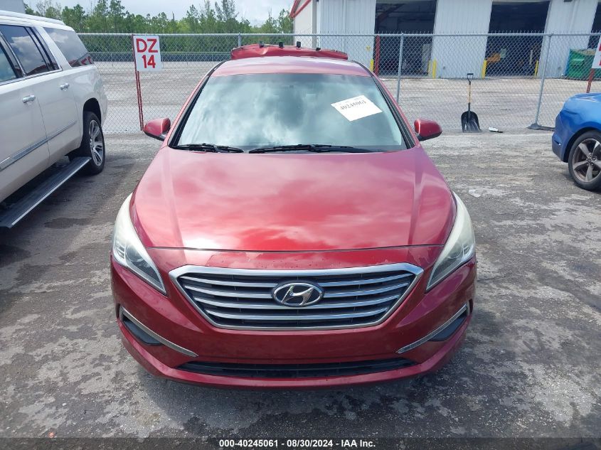 2015 Hyundai Sonata Se VIN: 5NPE24AF6FH133173 Lot: 40245061