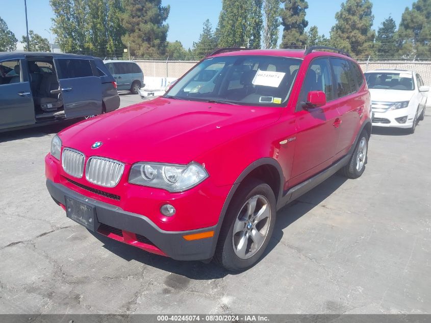 2008 BMW X3 3.0Si VIN: WBXPC93468WJ23242 Lot: 40245074