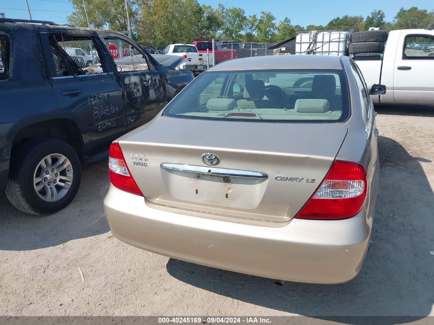 2004 Toyota Camry Le VIN: 4T1BE32K04U288767 Lot: 40245169