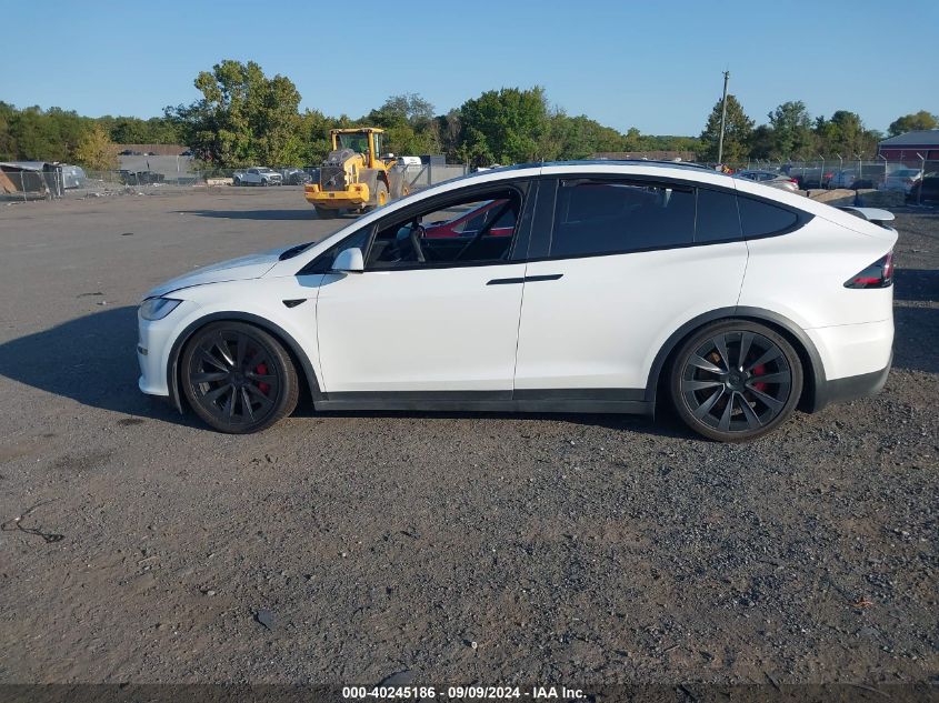 2023 Tesla Model X Plaid Tri Motor All-Wheel Drive VIN: 7SAXCBE63PF400552 Lot: 40245186