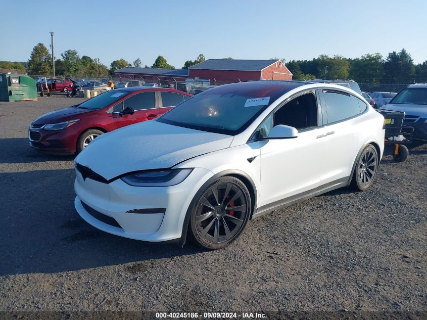 7SAXCBE63PF400552 2023 TESLA MODEL X - Image 2