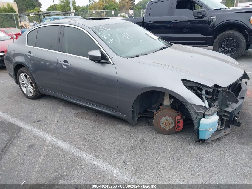 2011 Infiniti G37X VIN: JN1CV6AR9BM409806 Lot: 40245253