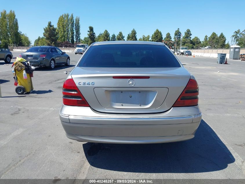 2003 Mercedes-Benz C 230 Kompressor Sport VIN: WDBRF40J53F388834 Lot: 40245257