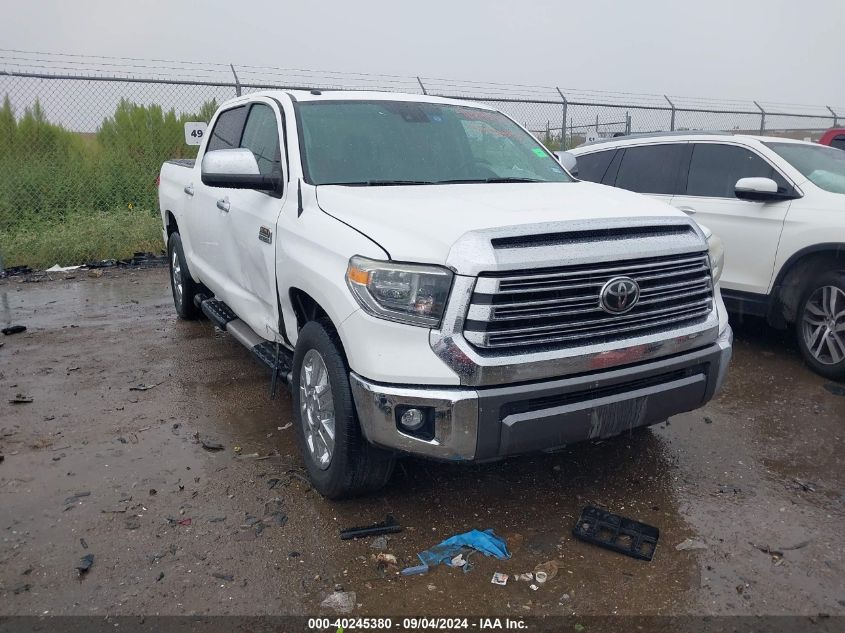 2019 Toyota Tundra Crewmax 1794/Crewmax Plat VIN: 5TFAY5F11KX837084 Lot: 40245380