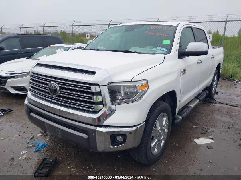 2019 Toyota Tundra Crewmax 1794/Crewmax Plat VIN: 5TFAY5F11KX837084 Lot: 40245380