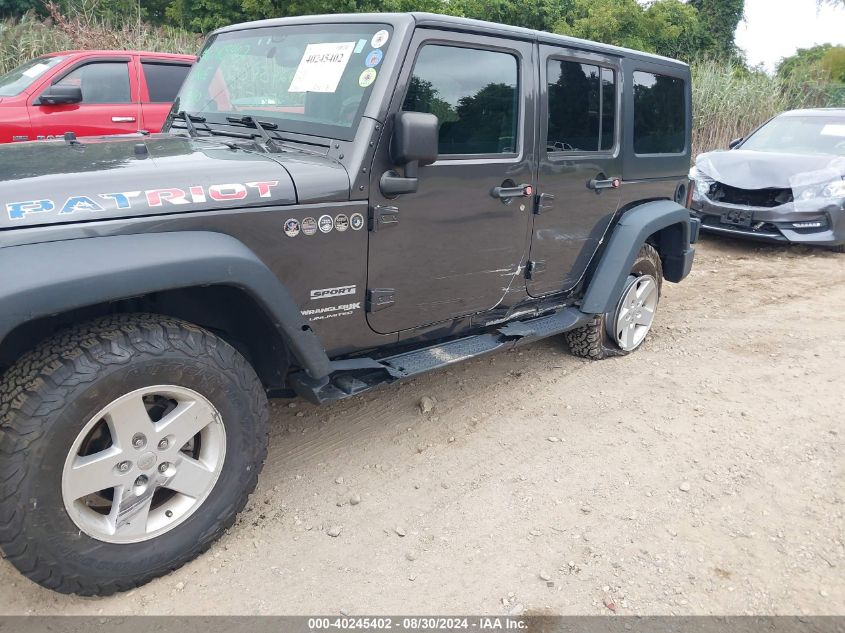 2018 Jeep Wrangler Jk Unlimited Sport S 4X4 VIN: 1C4BJWDG4JL805922 Lot: 40245402