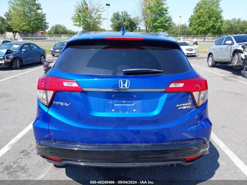 2021 Honda Hr-V Awd Sport VIN: 3CZRU6H10MM726627 Lot: 40245466