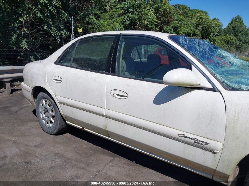 2002 Buick Century Custom VIN: 2G4WS52J221110672 Lot: 40245550