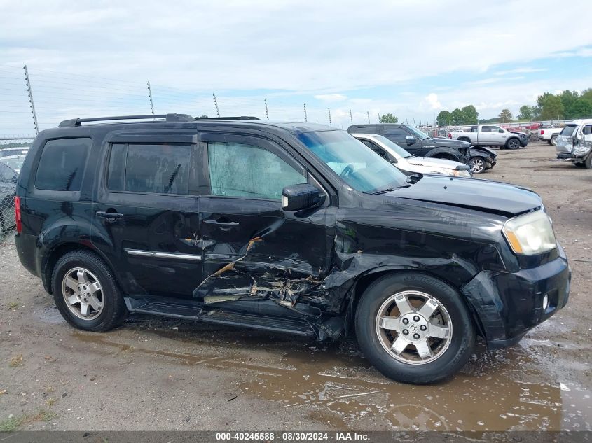 2010 Honda Pilot Touring VIN: 5FNYF3H87AB021055 Lot: 40245588