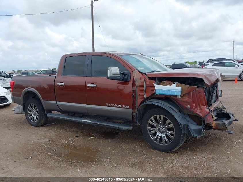 2018 Nissan Titan Xd Platinum Reserve Gas VIN: 1N6AA1F42JN517576 Lot: 40245615