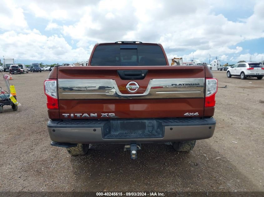 2018 Nissan Titan Xd Platinum Reserve Gas VIN: 1N6AA1F42JN517576 Lot: 40245615