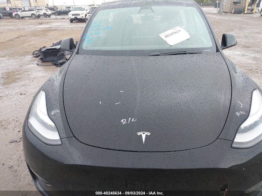 2020 Tesla Model Y Long Range Dual Motor All-Wheel Drive VIN: 5YJYGDEE1LF029247 Lot: 40245634