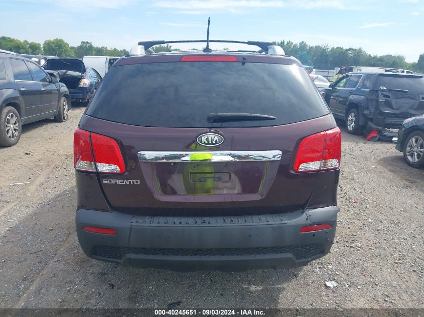 2011 Kia Sorento Lx VIN: 5XYKT4A19BG184317 Lot: 40245651