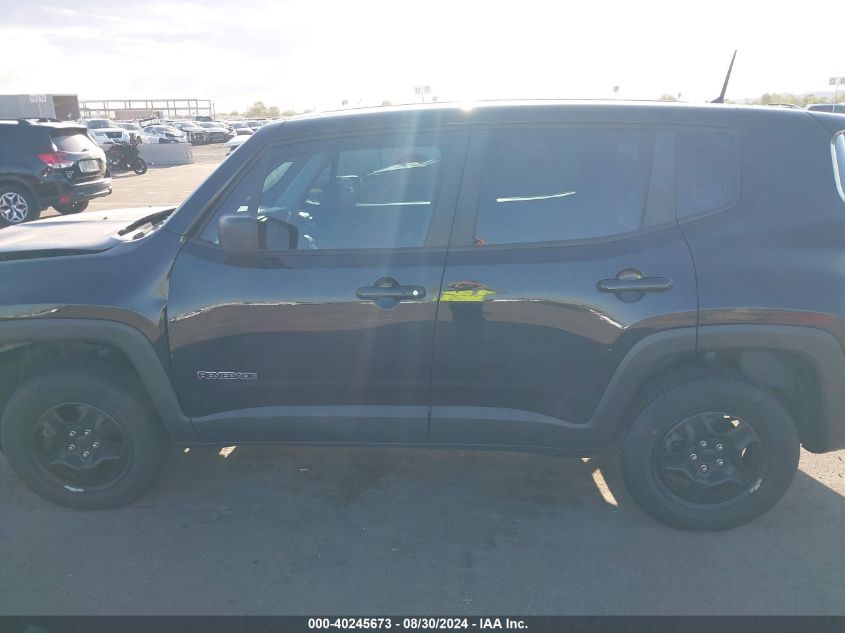 2018 Jeep Renegade Sport 4X4 VIN: ZACCJBAB9JPH99794 Lot: 40245673