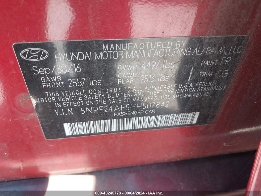 5NPEB4AC9BH230402 2011 Hyundai Sonata Gls