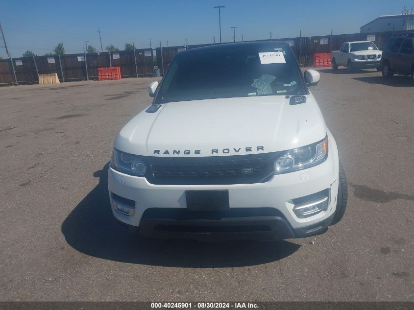 2015 Land Rover Range Rover Sport 3.0L V6 Supercharged Hse VIN: SALWR2VFXFA630015 Lot: 40245901