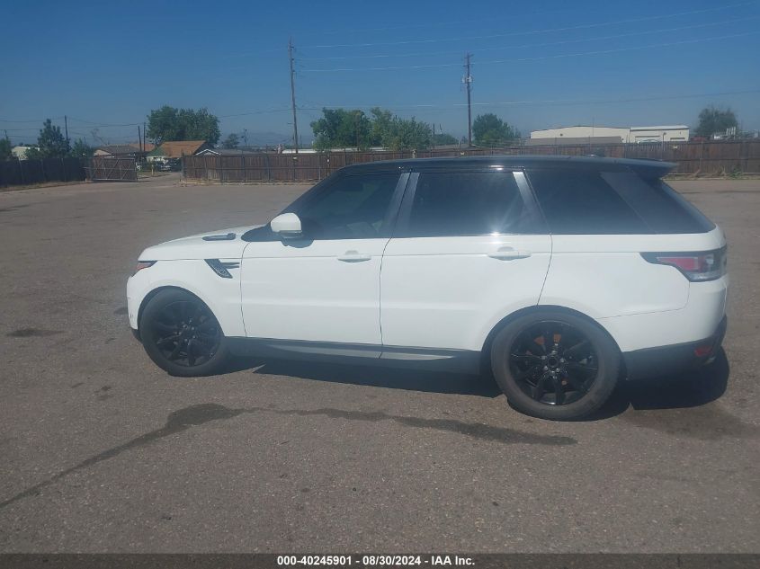 2015 Land Rover Range Rover Sport 3.0L V6 Supercharged Hse VIN: SALWR2VFXFA630015 Lot: 40245901