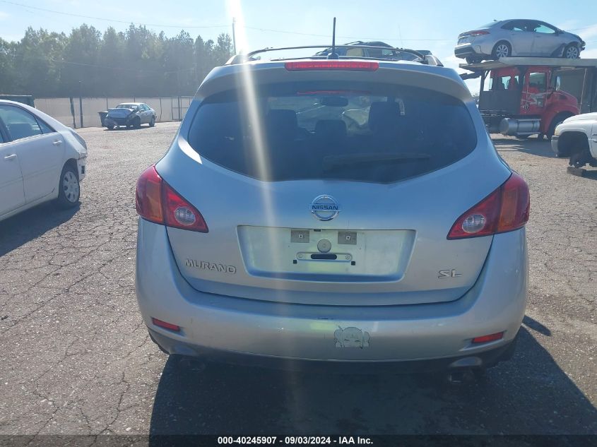 2010 Nissan Murano Sl VIN: JN8AZ1MU0AW005991 Lot: 40245907