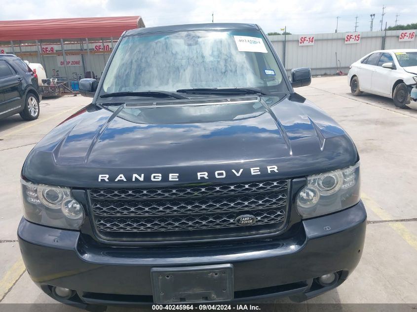 2012 Land Rover Range Rover Hse VIN: SALME1D40CA370491 Lot: 40245964