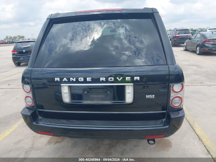 2012 Land Rover Range Rover Hse VIN: SALME1D40CA370491 Lot: 40245964