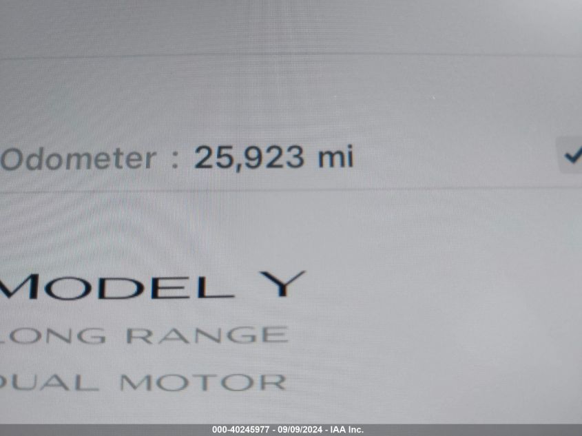 2020 Tesla Model Y Long Range Dual Motor All-Wheel Drive VIN: 5YJYGDEE5LF035228 Lot: 40245977