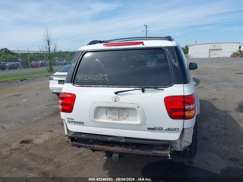 2004 Toyota Sequoia Sr5 V8 VIN: 5TDBT44A34S207687 Lot: 40246053