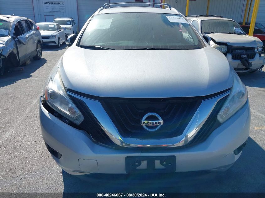 2017 Nissan Murano Sl VIN: 5N1AZ2MG2HN163448 Lot: 40246067