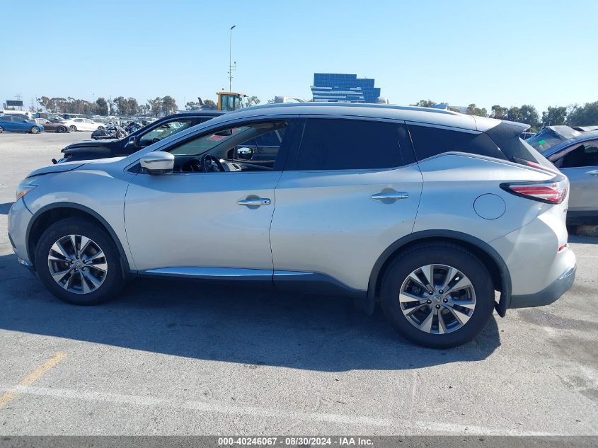 2017 Nissan Murano Sl VIN: 5N1AZ2MG2HN163448 Lot: 40246067