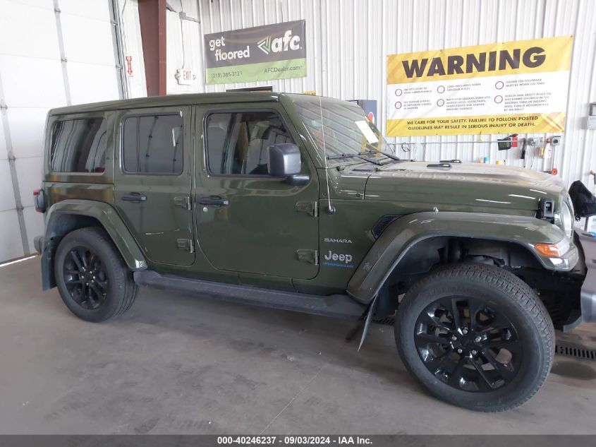 2023 Jeep Wrangler 4Xe Sahara 4X4 VIN: 1C4JJXP68PW502511 Lot: 40246237