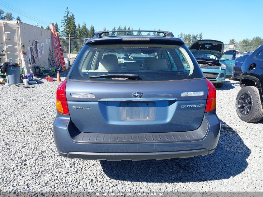 2006 Subaru Outback 2.5I VIN: 4S4BP61C967334569 Lot: 40246248