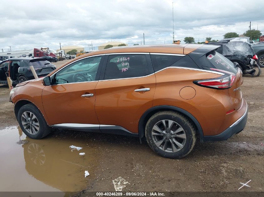 2015 Nissan Murano S VIN: 5N1AZ2MG4FN264827 Lot: 40246289