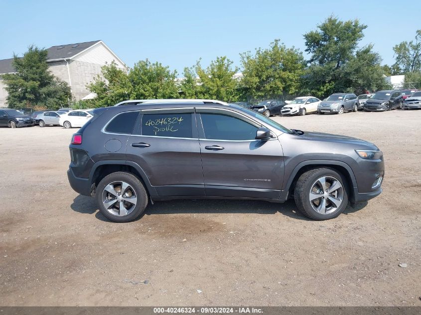 2019 Jeep Cherokee Limited 4X4 VIN: 1C4PJMDX4KD280592 Lot: 40246324