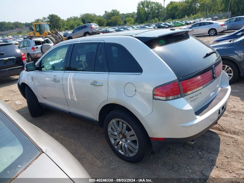 2010 Lincoln Mkx VIN: 2LMDJ8JC1ABJ11808 Lot: 40246338