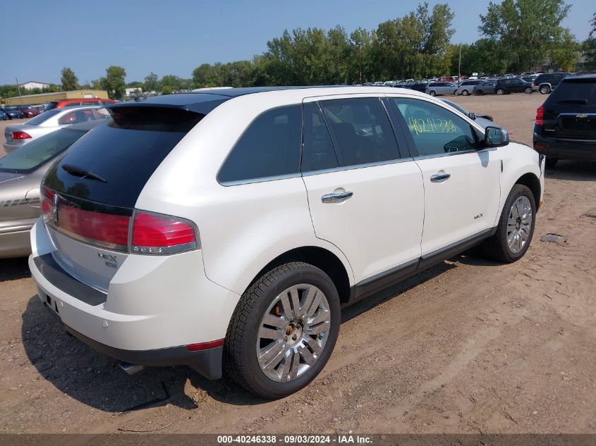 2010 Lincoln Mkx VIN: 2LMDJ8JC1ABJ11808 Lot: 40246338