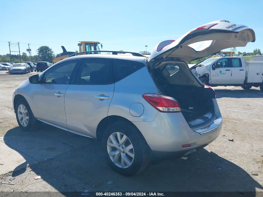 2011 Nissan Murano S/Sl/Le VIN: JN8AZ1MW0BW187789 Lot: 40246353