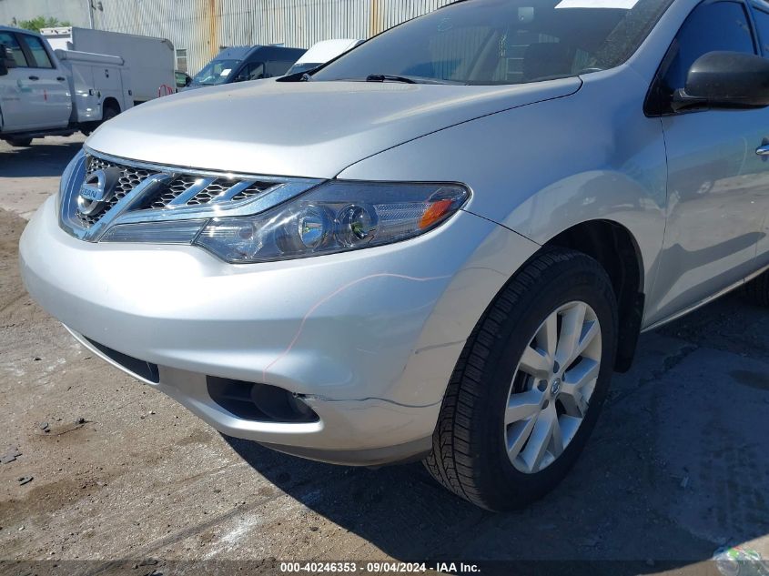 2011 Nissan Murano S/Sl/Le VIN: JN8AZ1MW0BW187789 Lot: 40246353