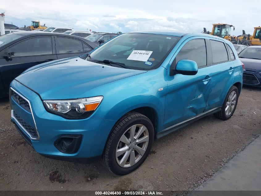 2014 Mitsubishi Outlander Sport Es VIN: 4A4AP3AUXEE029897 Lot: 40246430