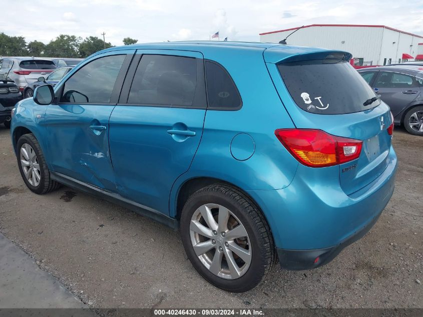 2014 Mitsubishi Outlander Sport Es VIN: 4A4AP3AUXEE029897 Lot: 40246430