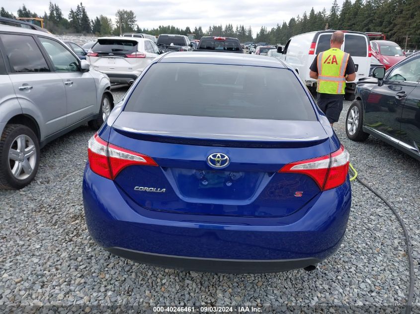 2016 Toyota Corolla S VIN: 2T1BURHE4GC586767 Lot: 40246461